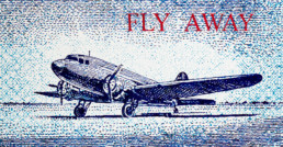 Work of art ''Fly Away Reloaded'', painting by artist Santiago Montoya.