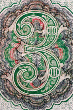 Three Tallys tapestry detail, by contemporary Colombian artist Santiago Montoya.