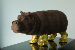Chocolate Hippo, by contemporary Colombian artist Santiago Montoya.